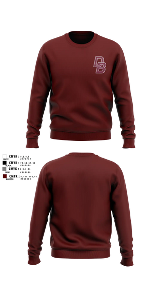 Crew Neck Sweatshirt, Don Bosco Wrestling 26-27, Wrestling, Teamtime, Team time, sublimation, custom sports apparel, team uniforms, spirit wear, spiritwear, sports uniforms, custom shirts, team store, custom team store, fundraiser sports, apparel fundraiser