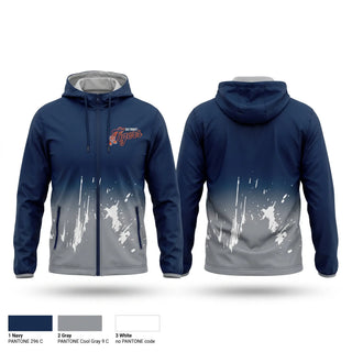 Windbreaker, Tigers, Baseball, Teamtime, Team time, sublimation, custom sports apparel, team uniforms, spirit wear, spiritwear, sports uniforms, custom shirts, team store, custom team store, fundraiser sports, apparel fundraiser