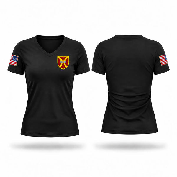 Womens Short Sleeve Vneck Shirt, 1916 support brigade, Army, Teamtime, Team time, sublimation, custom sports apparel, team uniforms, spirit wear, spiritwear, sports uniforms, custom shirts, team store, custom team store, fundraiser sports, apparel fundraiser