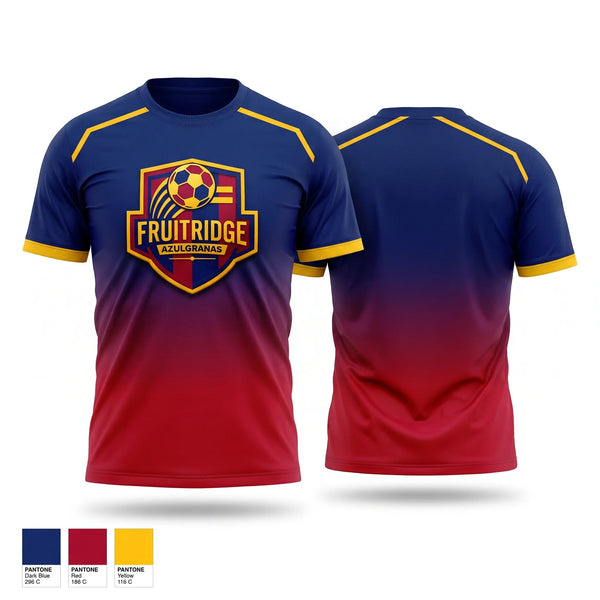 Short Sleeve Performance Shirt, Fruitridge azulgranas, Men's Soccer, Teamtime, Team time, sublimation, custom sports apparel, team uniforms, spirit wear, spiritwear, sports uniforms, custom shirts, team store, custom team store, fundraiser sports, apparel fundraiser