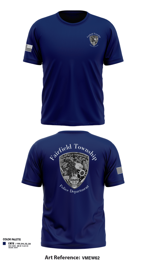 Fairfield Township Police 22913283 Short Sleeve Performance Shirt - 1