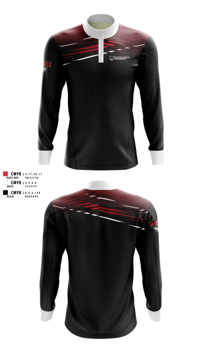 Western Oregon University Equestrian 74623833 Quarter Zip Jacket - 100