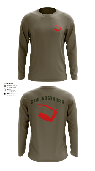 Long Sleeve Performance Shirt, G Co. 536th BSB, E-Sports, Teamtime, Team time, sublimation, custom sports apparel, team uniforms, spirit wear, spiritwear, sports uniforms, custom shirts, team store, custom team store, fundraiser sports, apparel fundraiser