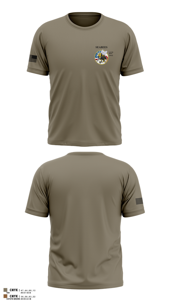 Short Sleeve Performance Shirt, Seabees, Navy, Teamtime, Team time, sublimation, custom sports apparel, team uniforms, spirit wear, spiritwear, sports uniforms, custom shirts, team store, custom team store, fundraiser sports, apparel fundraiser