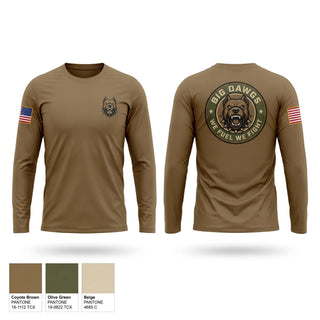 Long Sleeve Performance Shirt, Big dowgs, Army, Teamtime, Team time, sublimation, custom sports apparel, team uniforms, spirit wear, spiritwear, sports uniforms, custom shirts, team store, custom team store, fundraiser sports, apparel fundraiser