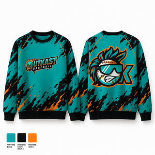 Crew Neck Sweatshirt, team name, Baseball, Teamtime, Team time, sublimation, custom sports apparel, team uniforms, spirit wear, spiritwear, sports uniforms, custom shirts, team store, custom team store, fundraiser sports, apparel fundraiser
