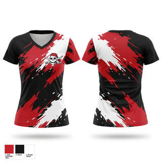 Womens Short Sleeve Vneck Shirt, Pirates, Softball, Teamtime, Team time, sublimation, custom sports apparel, team uniforms, spirit wear, spiritwear, sports uniforms, custom shirts, team store, custom team store, fundraiser sports, apparel fundraiser