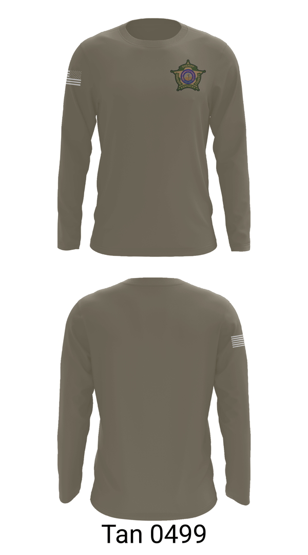Long Sleeve Performance Shirt, Grayson County Sheriff's Office, Police, Teamtime, Team time, sublimation, custom sports apparel, team uniforms, spirit wear, spiritwear, sports uniforms, custom shirts, team store, custom team store, fundraiser sports, apparel fundraiser