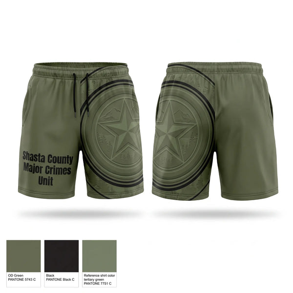 Athletic Shorts With Pockets, Shasta County Major Crimes Unit, Police, Teamtime, Team time, sublimation, custom sports apparel, team uniforms, spirit wear, spiritwear, sports uniforms, custom shirts, team store, custom team store, fundraiser sports, apparel fundraiser