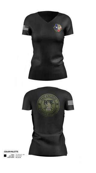 Womens Short Sleeve Vneck Shirt, San Angelo fug ops, Police, Teamtime, Team time, sublimation, custom sports apparel, team uniforms, spirit wear, spiritwear, sports uniforms, custom shirts, team store, custom team store, fundraiser sports, apparel fundraiser