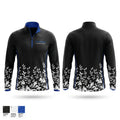 Little Rollers Youth Football and Cheer 50733796 Quarter Zip Jacket - 1