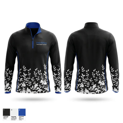 Little Rollers Youth Football and Cheer 50733796 Quarter Zip Jacket - 1