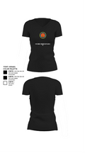 4th Combat Engineer Battalion A Co 69911625 Women's Short Sleeve V-neck Shirt - 24