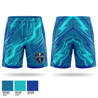 Athletic Shorts With Pockets, Storm F.C., Men's Soccer, Teamtime, Team time, sublimation, custom sports apparel, team uniforms, spirit wear, spiritwear, sports uniforms, custom shirts, team store, custom team store, fundraiser sports, apparel fundraiser