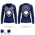 Fountain Valley Pony Baseball 79208802 Women's Long Sleeve V-neck Shirt - 1