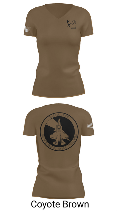 VMFA-121 16831306 Women's Short Sleeve V-neck Shirt - 8