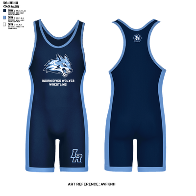 Indian River Wolves 97303805 Wrestling Singlet - 1