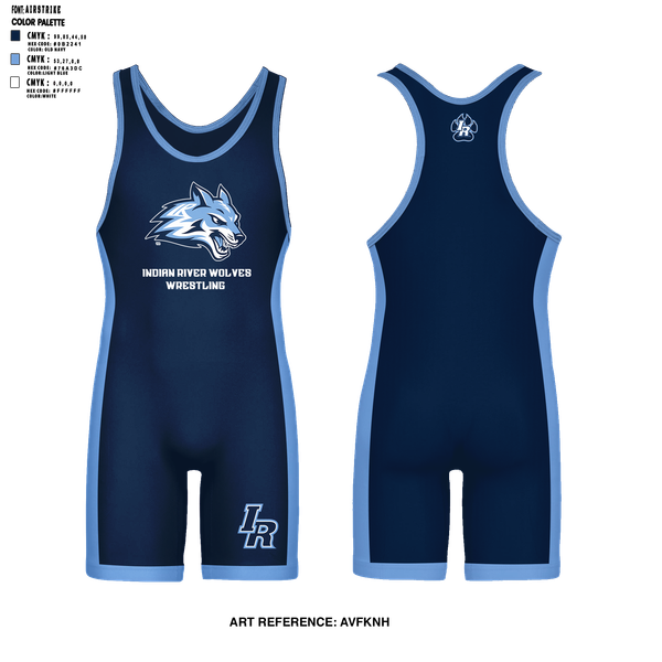 Wrestling Singlet, Indian River Wolves, Wrestling, Teamtime, Team time, sublimation, custom sports apparel, team uniforms, spirit wear, spiritwear, sports uniforms, custom shirts, team store, custom team store, fundraiser sports, apparel fundraiser