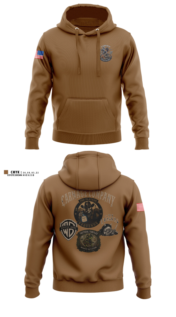 Hoodie, Final Carnage 2-37 AR, Army, Teamtime, Team time, sublimation, custom sports apparel, team uniforms, spirit wear, spiritwear, sports uniforms, custom shirts, team store, custom team store, fundraiser sports, apparel fundraiser