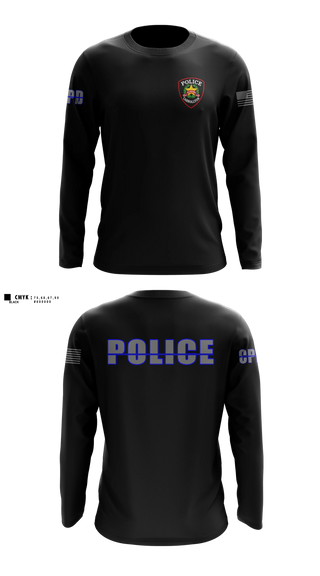 Long Sleeve Performance Shirt, Carrollton Police Department, Police, Teamtime, Team time, sublimation, custom sports apparel, team uniforms, spirit wear, spiritwear, sports uniforms, custom shirts, team store, custom team store, fundraiser sports, apparel fundraiser