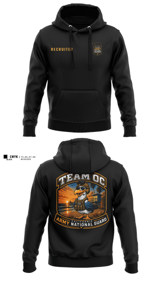 Hoodie, TEAM OC, National Guard, Teamtime, Team time, sublimation, custom sports apparel, team uniforms, spirit wear, spiritwear, sports uniforms, custom shirts, team store, custom team store, fundraiser sports, apparel fundraiser
