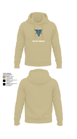 Hoodie, Rooftop Rangers, Army, Teamtime, Team time, sublimation, custom sports apparel, team uniforms, spirit wear, spiritwear, sports uniforms, custom shirts, team store, custom team store, fundraiser sports, apparel fundraiser