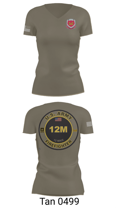 1153rd Firefighter Unit 94672135 Women's Short Sleeve V-neck Shirt - 65