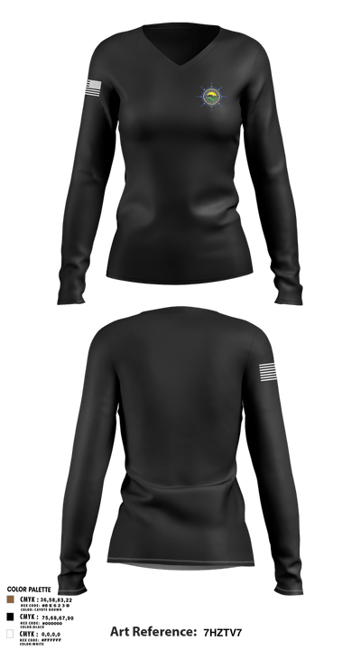 NRS TOLEDO 62842045 Women's Long Sleeve V-neck Shirt - 3