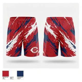 Athletic Shorts With Pockets, WYCO 307 Reds, Baseball, Teamtime, Team time, sublimation, custom sports apparel, team uniforms, spirit wear, spiritwear, sports uniforms, custom shirts, team store, custom team store, fundraiser sports, apparel fundraiser