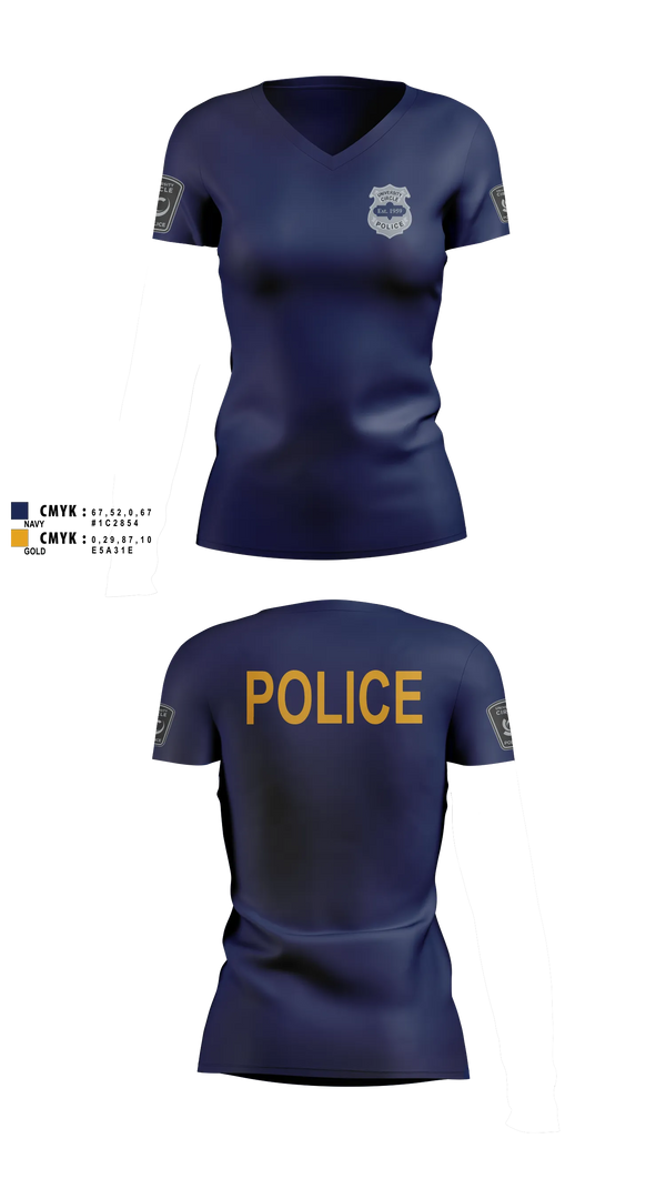 Womens Short Sleeve Vneck Shirt, Patrol, Police, Teamtime, Team time, sublimation, custom sports apparel, team uniforms, spirit wear, spiritwear, sports uniforms, custom shirts, team store, custom team store, fundraiser sports, apparel fundraiser