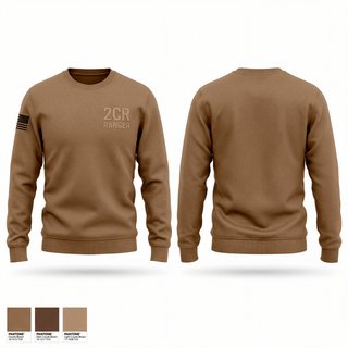 Crew Neck Sweatshirt, 2CR, Army, Teamtime, Team time, sublimation, custom sports apparel, team uniforms, spirit wear, spiritwear, sports uniforms, custom shirts, team store, custom team store, fundraiser sports, apparel fundraiser