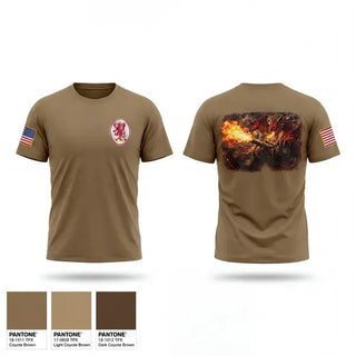 Old School Cotton Feel Shirt, 3-13th 66th FSC, Army, Teamtime, Team time, sublimation, custom sports apparel, team uniforms, spirit wear, spiritwear, sports uniforms, custom shirts, team store, custom team store, fundraiser sports, apparel fundraiser