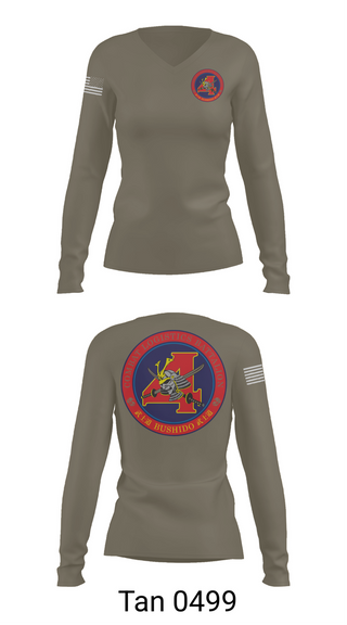 Womens Long Sleeve Vneck Shirt, Combat Logistics Battalion 4, , Teamtime, Team time, sublimation, custom sports apparel, team uniforms, spirit wear, spiritwear, sports uniforms, custom shirts, team store, custom team store, fundraiser sports, apparel fundraiser
