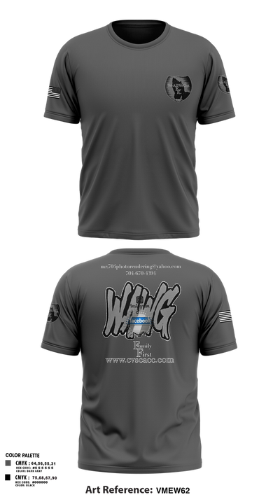 WeAllWeGot~Family First 22026589 Short Sleeve Performance Shirt - 23