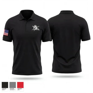 Short Sleeve Performance Polo, Houston Fugitive Operations Alpha, Police, Teamtime, Team time, sublimation, custom sports apparel, team uniforms, spirit wear, spiritwear, sports uniforms, custom shirts, team store, custom team store, fundraiser sports, apparel fundraiser