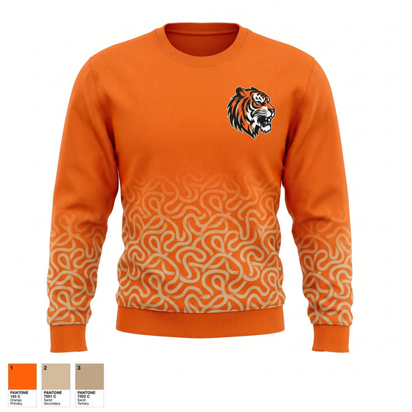 Crew Neck Sweatshirt, HERRIN TIGERS, Cross Country, Teamtime, Team time, sublimation, custom sports apparel, team uniforms, spirit wear, spiritwear, sports uniforms, custom shirts, team store, custom team store, fundraiser sports, apparel fundraiser