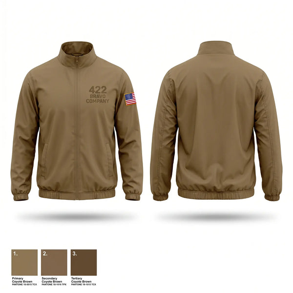 Windbreaker, 422 Bravo company, Army, Teamtime, Team time, sublimation, custom sports apparel, team uniforms, spirit wear, spiritwear, sports uniforms, custom shirts, team store, custom team store, fundraiser sports, apparel fundraiser