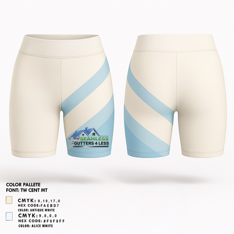 Womens Shorts, Seamless Gutters 4 Less, Baseball, Teamtime, Team time, sublimation, custom sports apparel, team uniforms, spirit wear, spiritwear, sports uniforms, custom shirts, team store, custom team store, fundraiser sports, apparel fundraiser