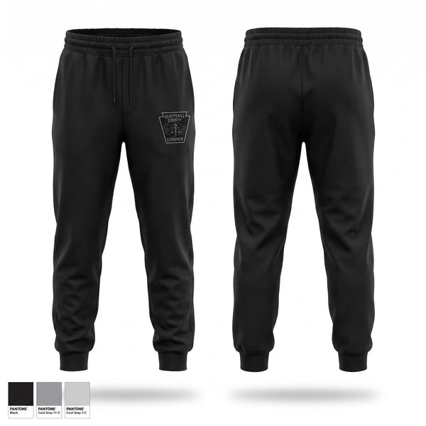 Sweatpants, Schuylkill County Coroner's Office, EMS/EMT, Teamtime, Team time, sublimation, custom sports apparel, team uniforms, spirit wear, spiritwear, sports uniforms, custom shirts, team store, custom team store, fundraiser sports, apparel fundraiser