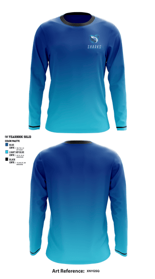 Long Sleeve Performance Shirt, Sharks, Men's Basketball, Teamtime, Team time, sublimation, custom sports apparel, team uniforms, spirit wear, spiritwear, sports uniforms, custom shirts, team store, custom team store, fundraiser sports, apparel fundraiser