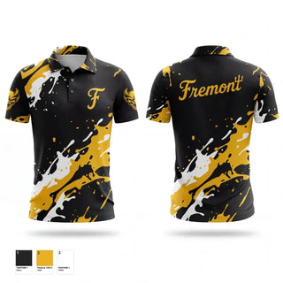 Short Sleeve Performance Polo, Fremont Yellow Devils, Baseball, Teamtime, Team time, sublimation, custom sports apparel, team uniforms, spirit wear, spiritwear, sports uniforms, custom shirts, team store, custom team store, fundraiser sports, apparel fundraiser