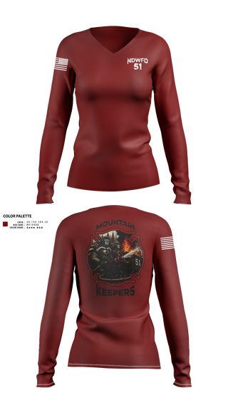 Womens Long Sleeve Vneck Shirt, NTAG HEARTLAND 2026, Navy, Teamtime, Team time, sublimation, custom sports apparel, team uniforms, spirit wear, spiritwear, sports uniforms, custom shirts, team store, custom team store, fundraiser sports, apparel fundraiser