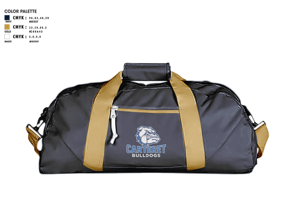 Duffle Bag, CARTERET BULLDOGS, , Teamtime, Team time, sublimation, custom sports apparel, team uniforms, spirit wear, spiritwear, sports uniforms, custom shirts, team store, custom team store, fundraiser sports, apparel fundraiser