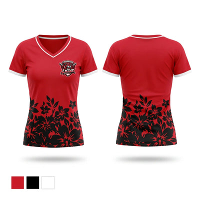 Lions Women's Short Sleeve V-neck Shirt - 1