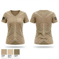 ONE2025 92666882 Women's Short Sleeve V-neck Shirt - 1