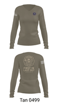 Jenkintown Fire Department 13296642 Women's Long Sleeve V-neck Shirt - 11