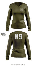 SAR K9 22018566 Women's Long Sleeve V-neck Shirt - 2