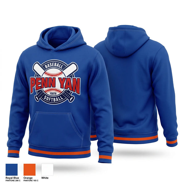 Hoodie, Penn Yan Youth Baseball, Baseball, Teamtime, Team time, sublimation, custom sports apparel, team uniforms, spirit wear, spiritwear, sports uniforms, custom shirts, team store, custom team store, fundraiser sports, apparel fundraiser