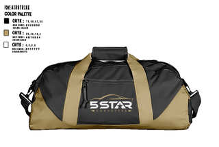Duffle Bag, 5 Star Corvettes, , Teamtime, Team time, sublimation, custom sports apparel, team uniforms, spirit wear, spiritwear, sports uniforms, custom shirts, team store, custom team store, fundraiser sports, apparel fundraiser