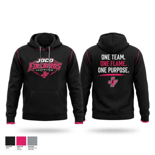 Hoodie, JoCo Firebirds, Softball, Teamtime, Team time, sublimation, custom sports apparel, team uniforms, spirit wear, spiritwear, sports uniforms, custom shirts, team store, custom team store, fundraiser sports, apparel fundraiser